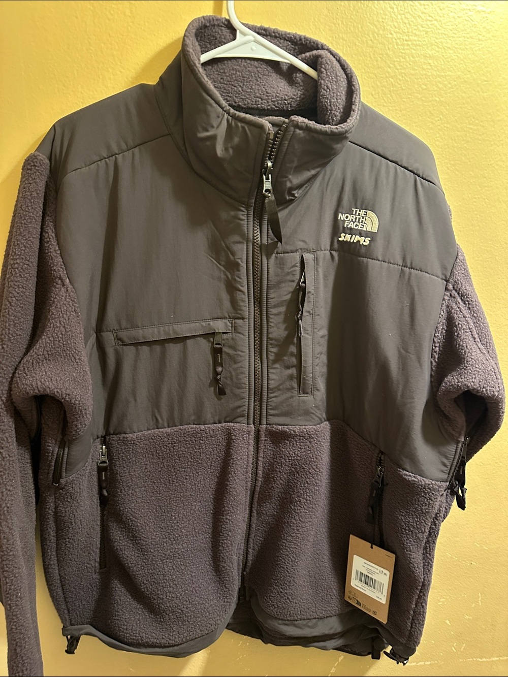 The North Face Women's Two-Tone Charcoal Gray Fleece Jacket